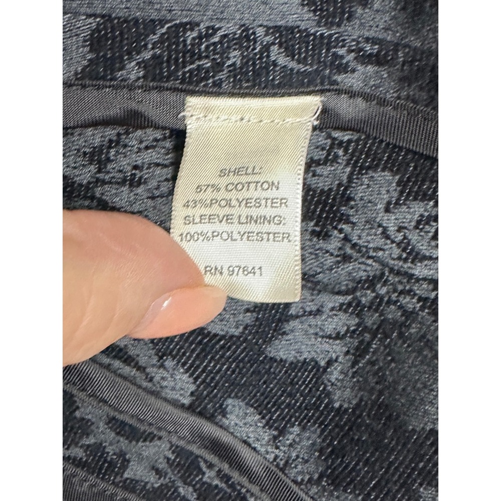 J. Jill Damask Jacquard Blazer Womens Size 8 Classic Professional Work Career - Picture 5 of 8